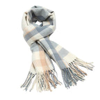 Winter Korean-style British Plaid Cashmere Scarf Women's All-match Double-sided Long Warm Soft Neck Shawl Women